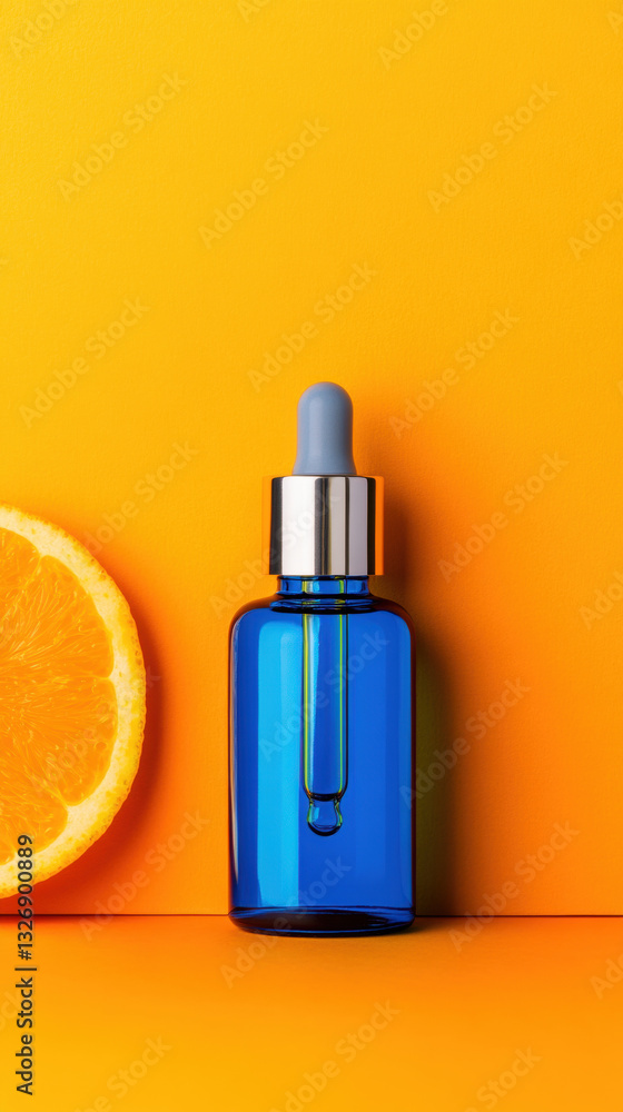 Astaxanthin, Astaxanthin oil in a dropper bottle with golden reflections. Astaxanthin, Astaxanthin oil in a dropper bottle with golden reflections.
