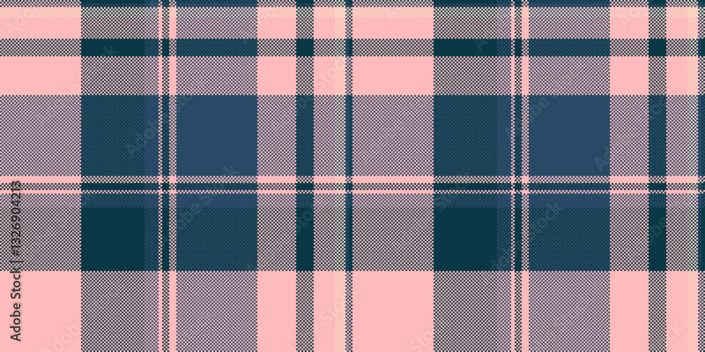 Club textile vector plaid, bedroom fabric texture pattern. Scratched check background seamless tartan in light and cyan colors. Club textile vector plaid, bedroom fabric texture pattern. Scratched check background seamless tartan in light and cyan colors.