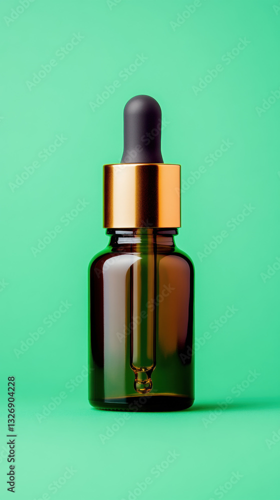Astaxanthin, Astaxanthin oil in a dropper bottle with golden reflections. Astaxanthin, Astaxanthin oil in a dropper bottle with golden reflections.
