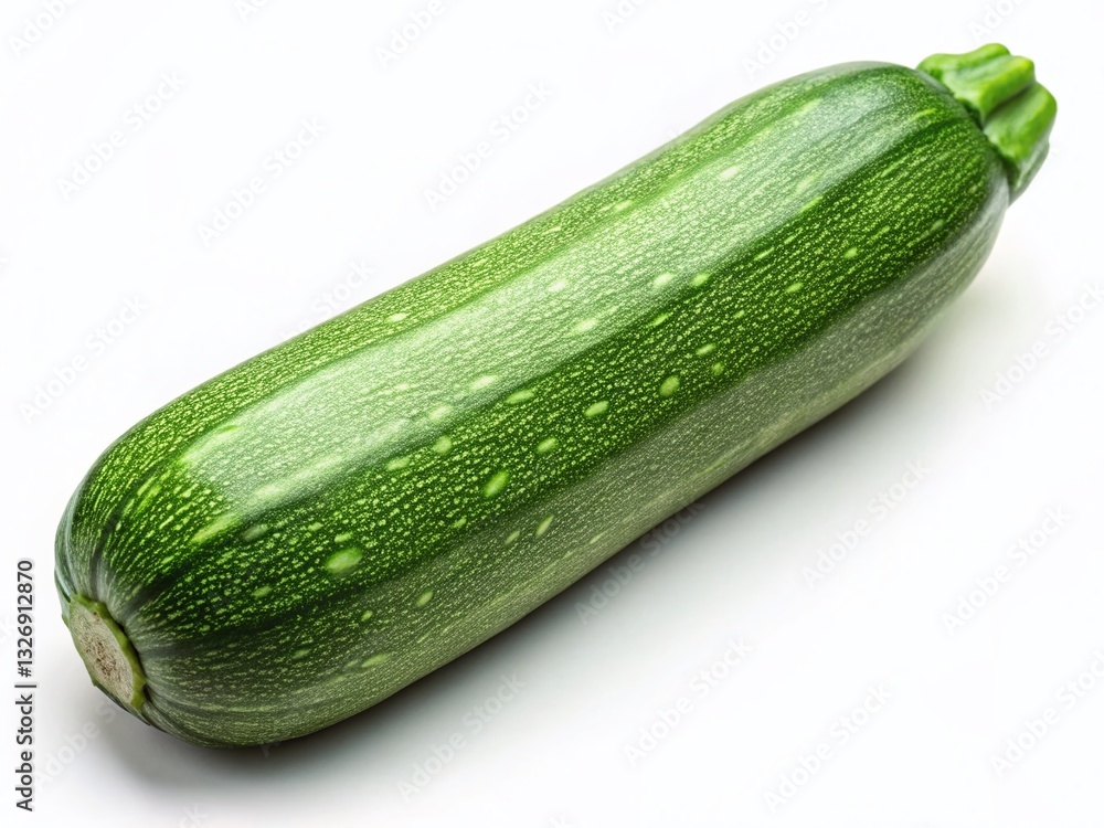 Fresh Green Zucchini Isolated, Vibrant Vegetable, Organic Produce, Healthy Food Photography Fresh Green Zucchini Isolated, Vibrant Vegetable, Organic Produce, Healthy Food Photography