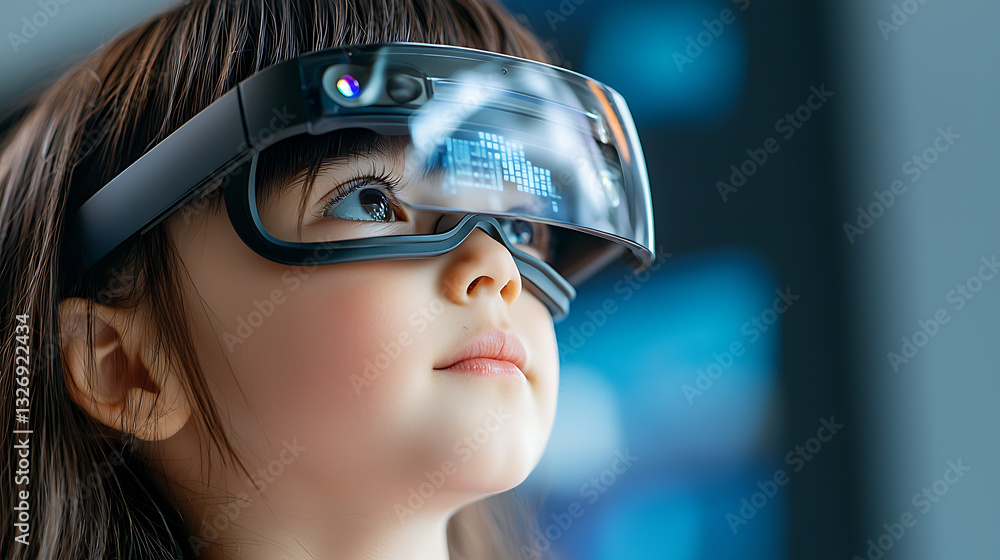 Innovative learning experience students engaging with ar glasses in a modern classroom educational technology digital learning environment close-up perspective Innovative learning experience students engaging with ar glasses in a modern classroom educational technology digital learning environment close-up perspective