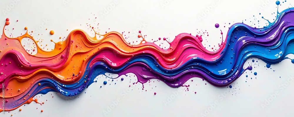 A vibrant swirl of paint creating a dynamic and colorful abstract flow. A vibrant swirl of paint creating a dynamic and colorful abstract flow.