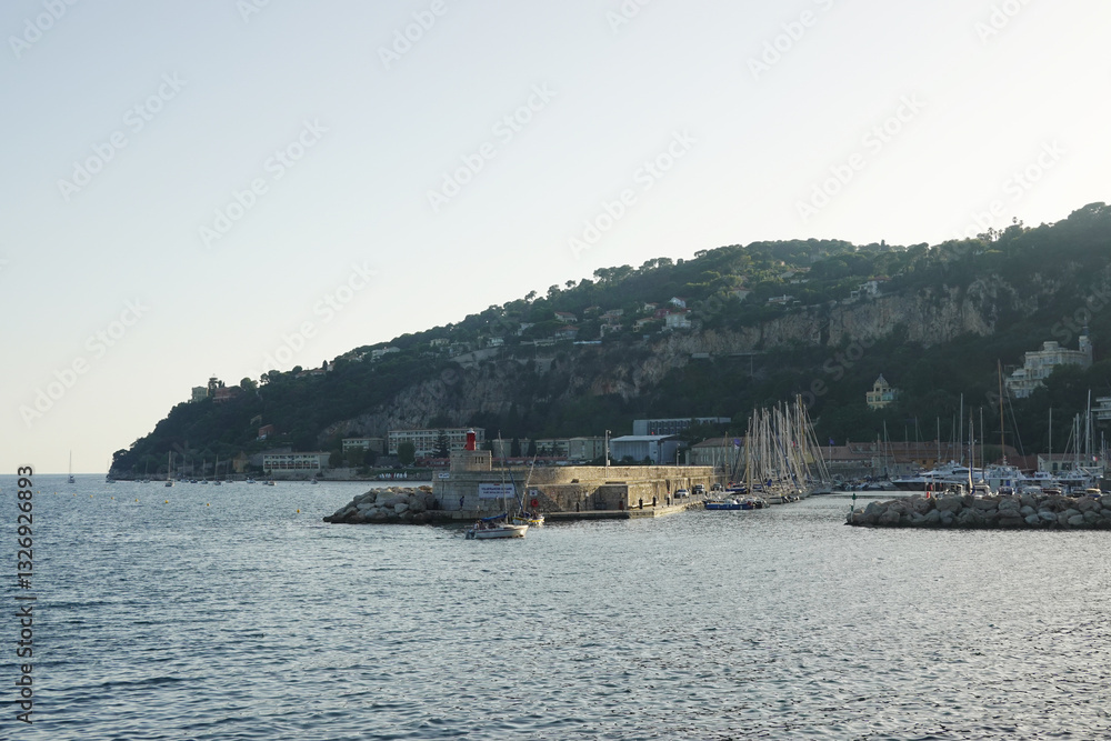 Obraz premium Villefranche-sur-Mer, a village at the French Riviera