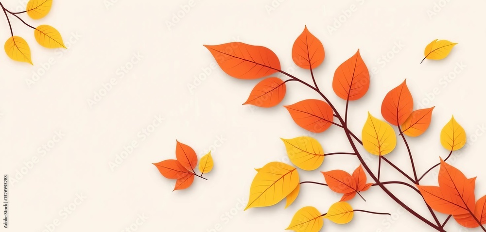 Clean, simple autumn leaf clipart journal cover design Bold outlines, flat colors, foliage, autumn Clean, simple autumn leaf clipart journal cover design Bold outlines, flat colors, foliage, autumn