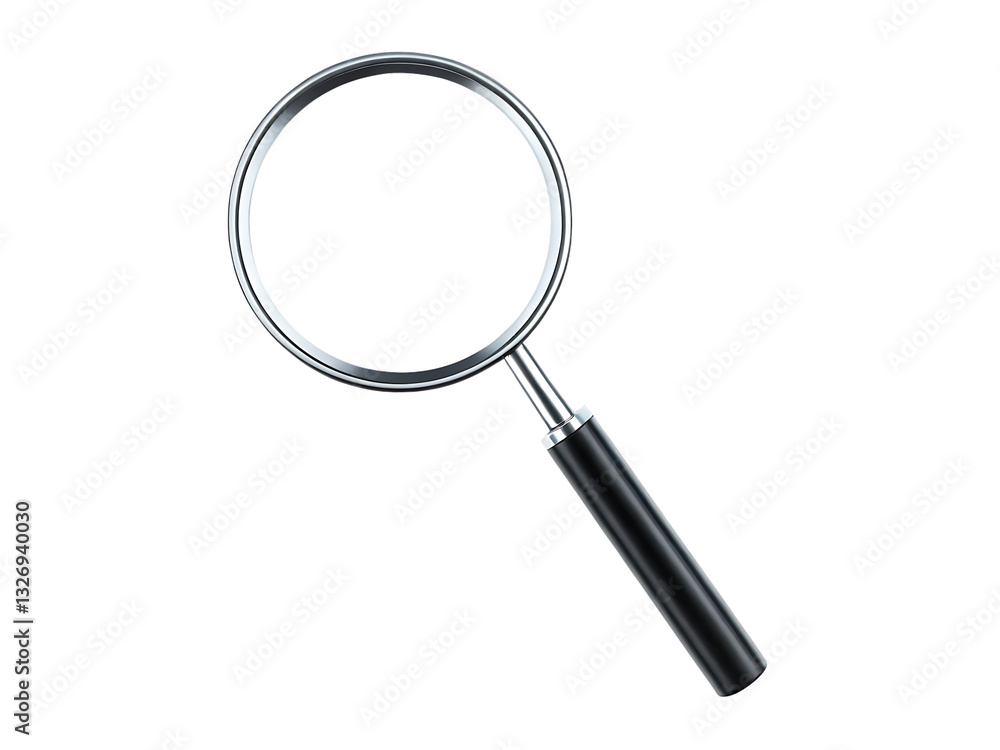 magnifying glass isolated on white background PNG , AI GENERATED magnifying glass isolated on white background PNG , AI GENERATED
