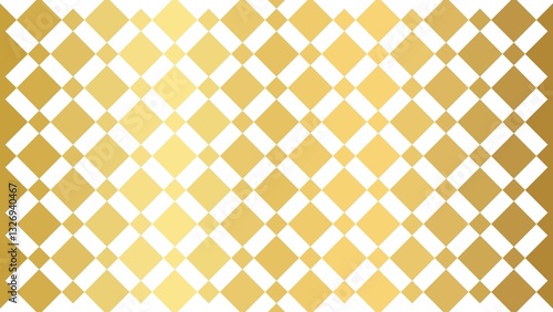 Stylish golden diamond grid pattern on a white background. Modern and luxurious geometric abstract design