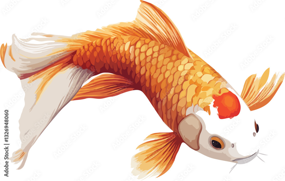 Fototapeta premium vector art of fish