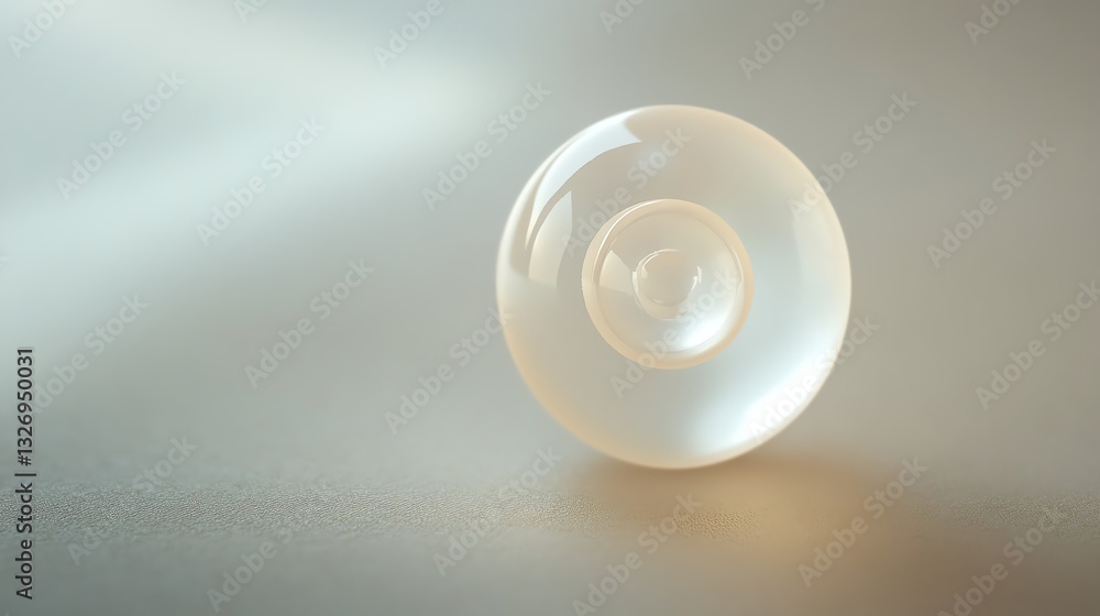 Transparent sphere on a soft gradient background. Transparent sphere on a soft gradient background.
