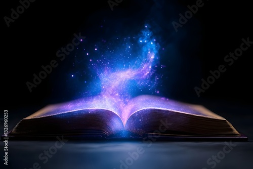 Mystical Glowing Codex of Otherworldly Enchanted Pages and Geometric Patterns