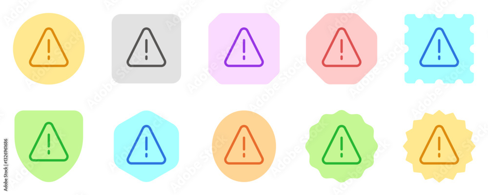 Editable vector alert warning danger triangle icon. Part of a big icon set family. Perfect for web and app interfaces, presentations, infographics, etc