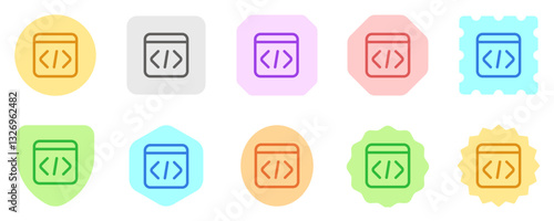 Editable vector web programming icon. Part of a big icon set family. Perfect for web and app interfaces, presentations, infographics, etc