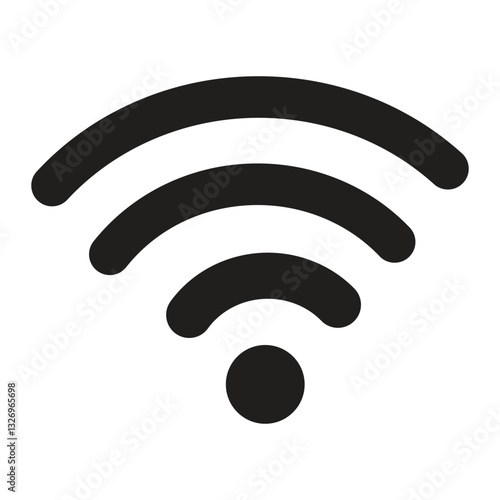 Wi fi icon for interface design. Vector wlan access, wireless wi fi hotspot signal sign, icon, symbol