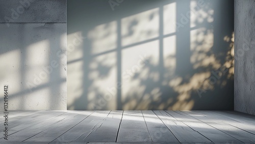 Wallpaper Mural Background Shadow white light floor bg backdrop overlay mockup summer sunight overlay nature on room cement wall floor abstract blur muckup effect grey minimal platform for presentation product Torontodigital.ca