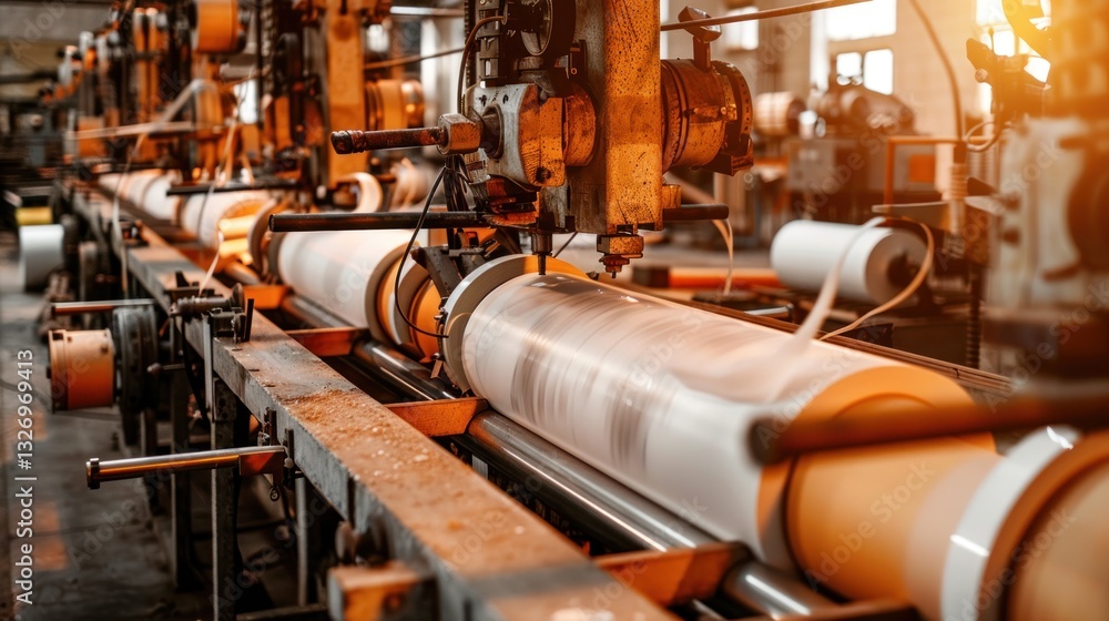 Manufacturing Process of High-Speed Printing Machine in Factory Manufacturing Process of High-Speed Printing Machine in Factory