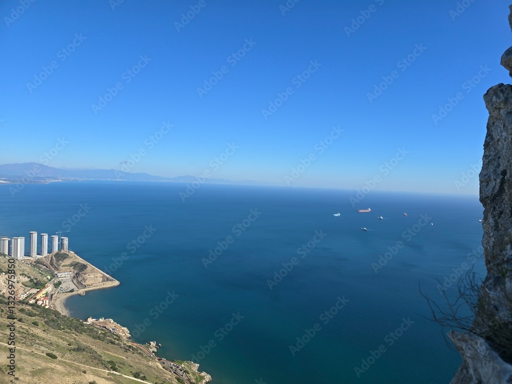 Fototapeta premium Gibraltar rock scene