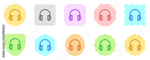 Editable vector headphones earmuffs icon. Black, transparent white background. Part of a big icon set family. Perfect for web and app interfaces, presentations, infographics, etc