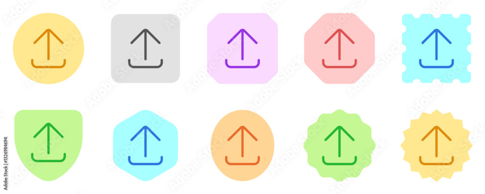 Editable vector arrow upload icon. Part of a big icon set family. Perfect for web and app interfaces, presentations, infographics, etc Editable vector arrow upload icon. Part of a big icon set family. Perfect for web and app interfaces, presentations, infographics, etc