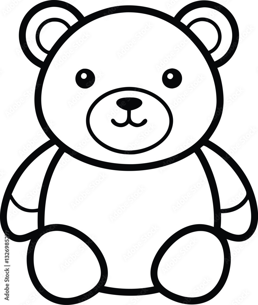 teddy bear line art vector cute teddy outline icon, Teddy bear vintage hand drawn line art illustration. teddy bear line art vector cute teddy outline icon, Teddy bear vintage hand drawn line art illustration.