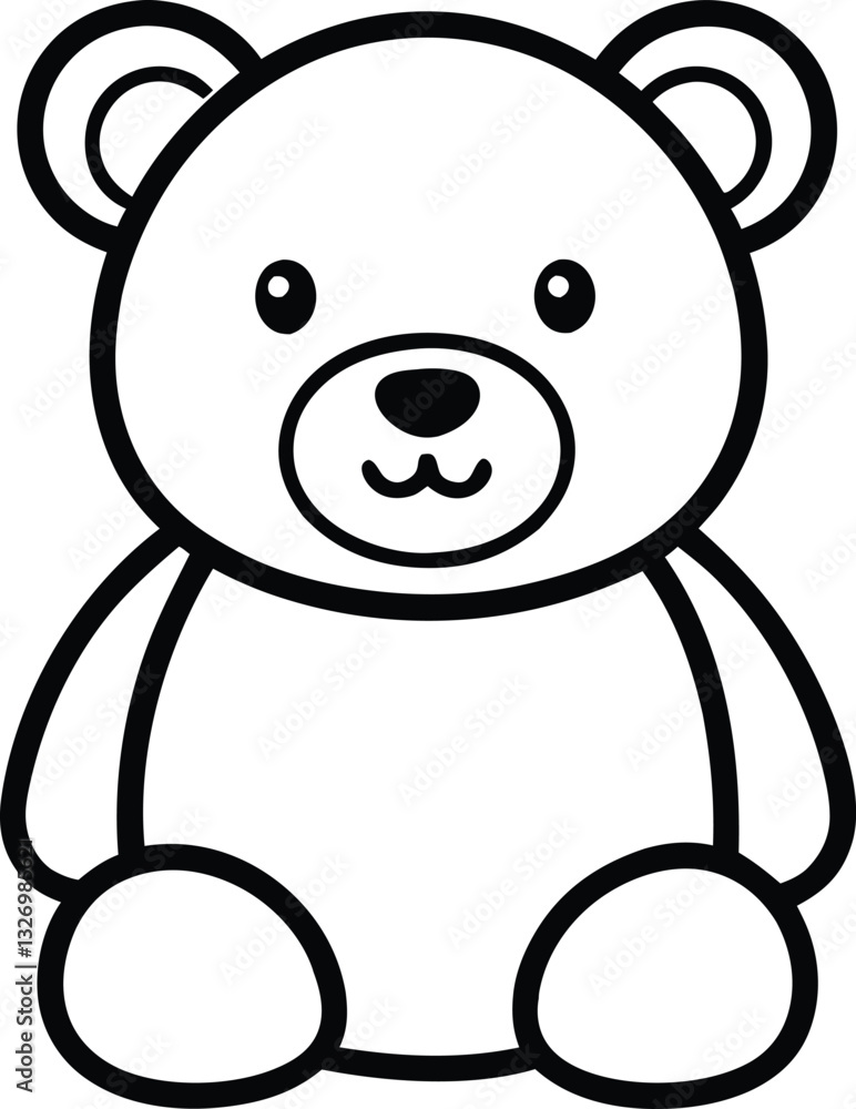 teddy bear line art vector cute teddy outline icon, Teddy bear vintage hand drawn line art illustration. teddy bear line art vector cute teddy outline icon, Teddy bear vintage hand drawn line art illustration.