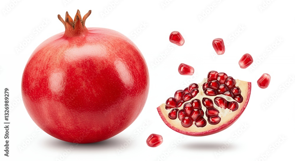 Juicy Pomegranate: A Burst of Red Juicy Pomegranate: A Burst of Red