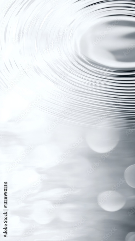 Obraz premium Soft ripples on water surface with gentle light reflections.