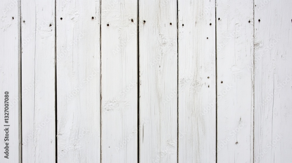 Close-up view of weathered white wooden planks with visible grain and texture in soft light Close-up view of weathered white wooden planks with visible grain and texture in soft light