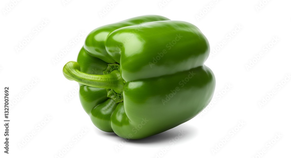 Vibrant Green Bell Pepper: A Fresh and Healthy Vegetable Vibrant Green Bell Pepper: A Fresh and Healthy Vegetable