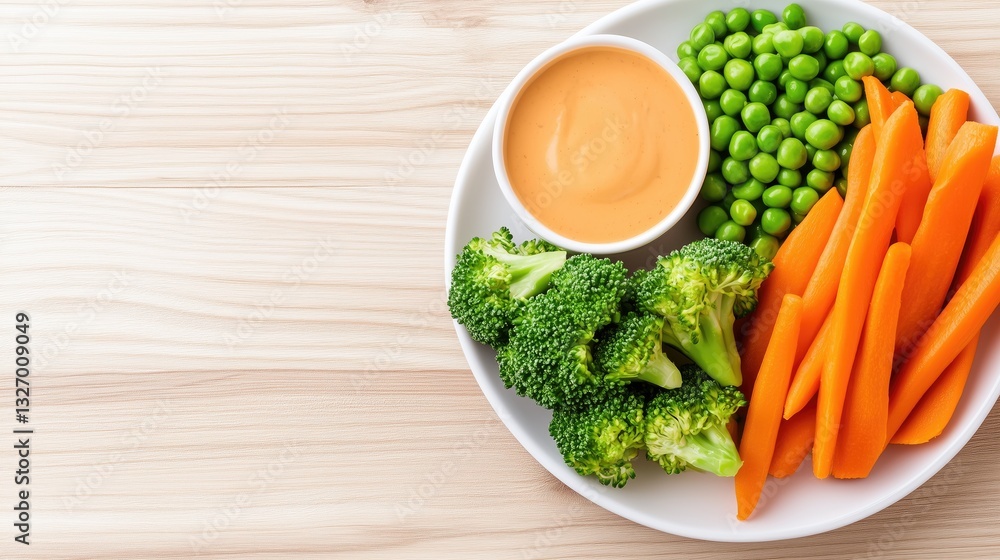 Delicious hummus dip served with fresh crunchy carrots and cucumbers for a healthy snack option Delicious hummus dip served with fresh crunchy carrots and cucumbers for a healthy snack option