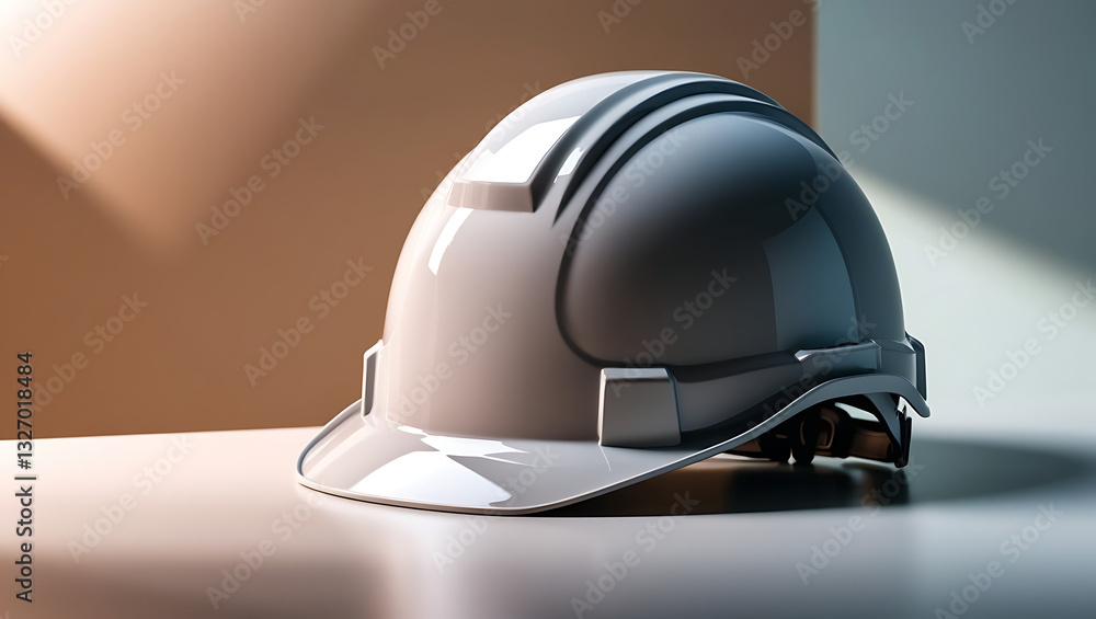 Fototapeta premium Realistic Safety Helmet – High-Quality Construction Gear ..