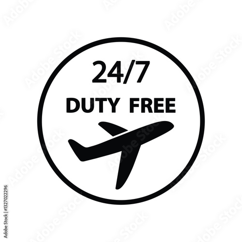Duty free vector icon bag icon 
