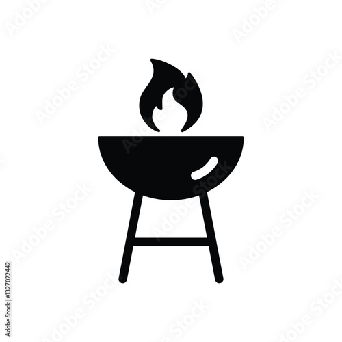 barbecue icon. roasted grill barbeque  icon