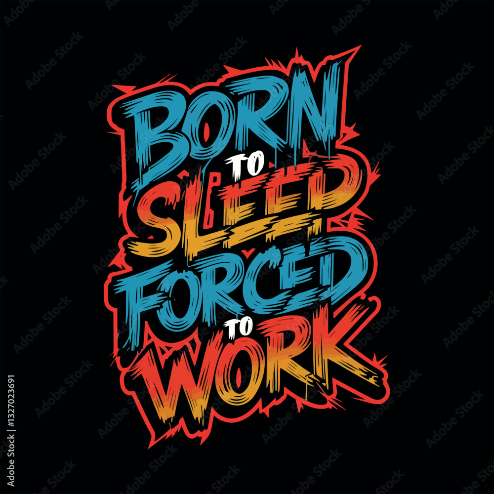 Obraz premium t shirt design typography 