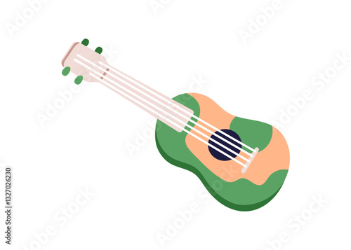 Toy guitar. Small little string music instrument for kids, babies, children p...