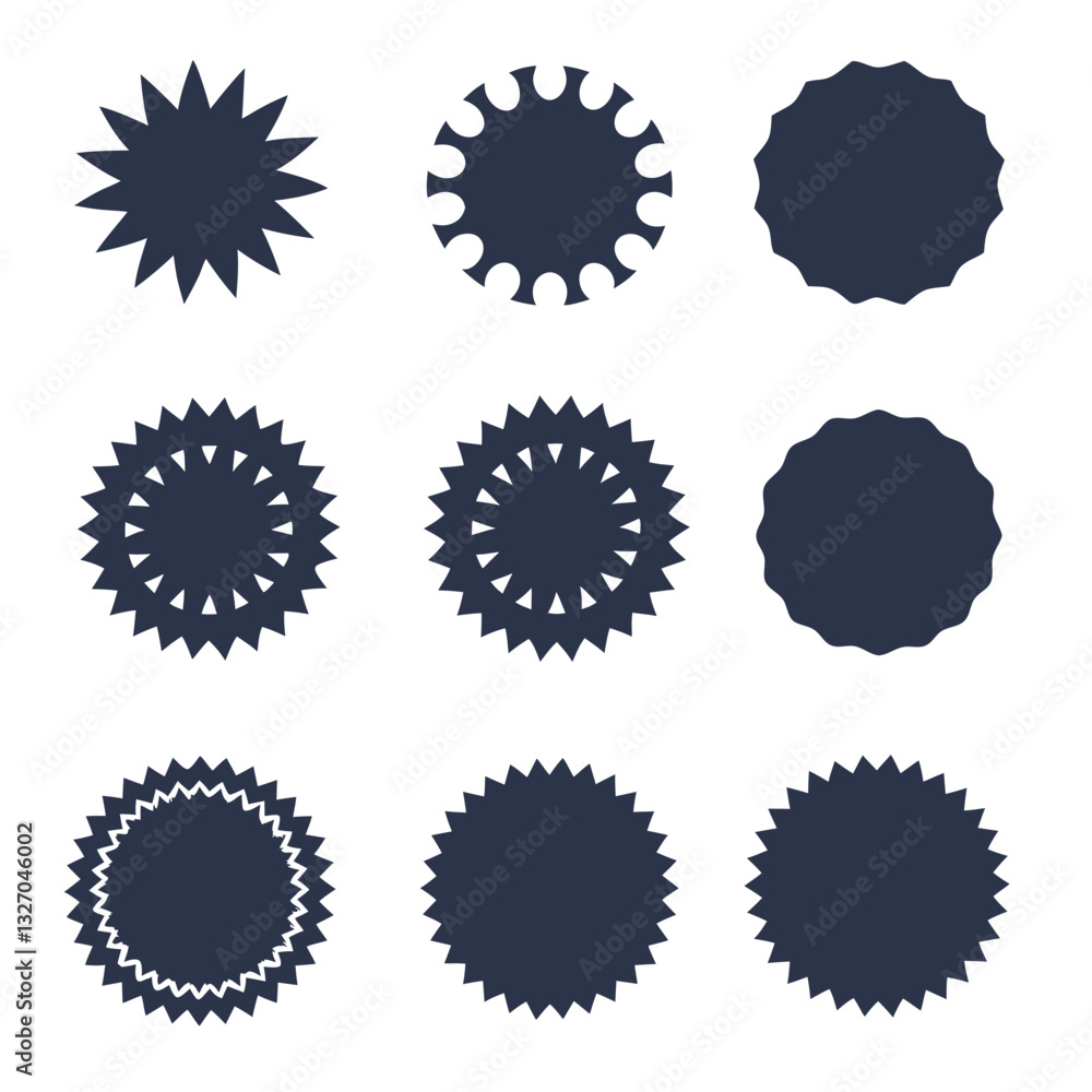 set of vector stickers set of vector stickers