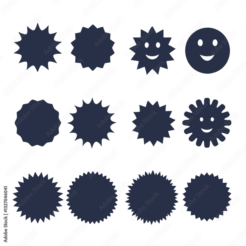 vector set of black and white blots vector set of black and white blots