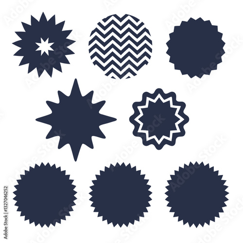 set of vector guilloche rosettes