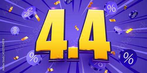 3.3 discount flash sale background. Vector illustration for shopping day, online shopping, special Offer coupon, voucher, banner template, websites, social media advertising. Vector illustration