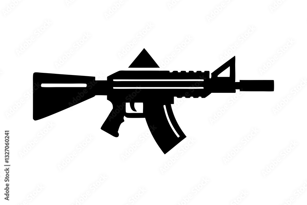 vector illustration of a rifle vector illustration of a rifle