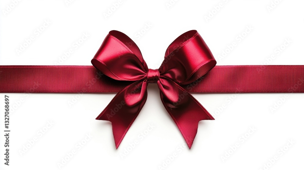 Modern Red Ribbon Bow for Elegant Decor Modern Red Ribbon Bow for Elegant Decor