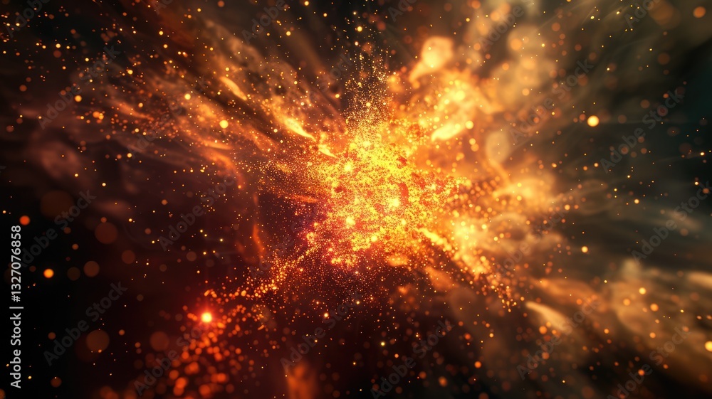 Futuristic digital tunnel with glowing particles. Neon and electric colors creating a sense of depth. Background of explosive scene in space with glowing star. Background for wallpaper, print. AIG53. Futuristic digital tunnel with glowing particles. Neon and electric colors creating a sense of depth. Background of explosive scene in space with glowing star. Background for wallpaper, print. AIG53.