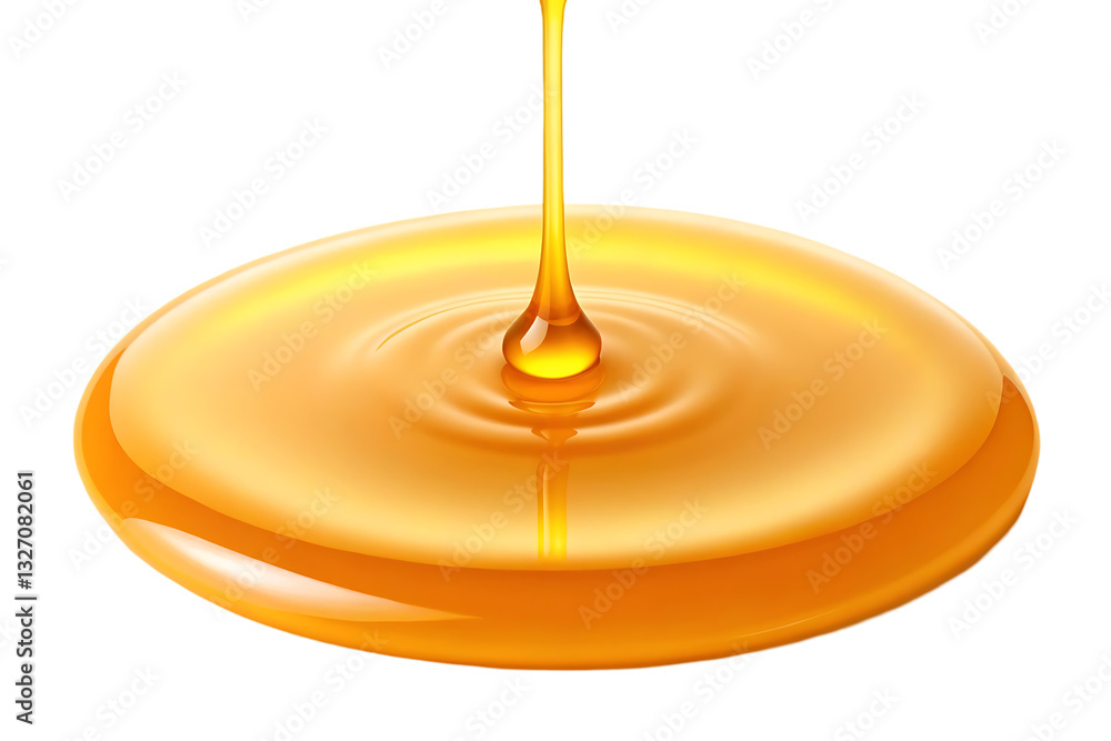 Golden honey pouring, close up view. Golden honey pouring, close up view.