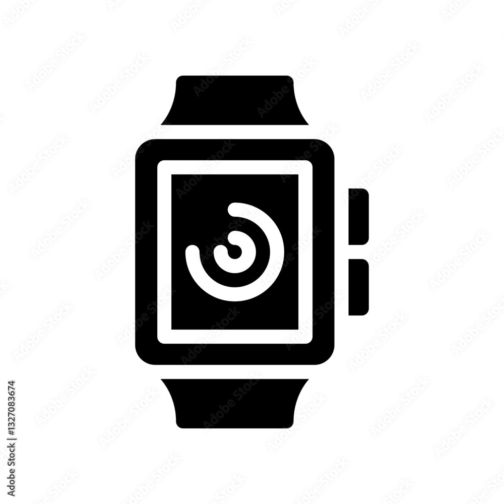 smartwatch glyph icon smartwatch glyph icon