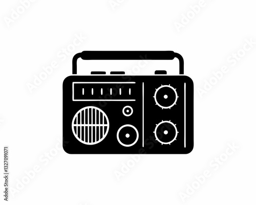 creative details marine radio icon vector illustration