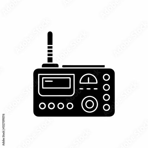 creative details marine radio icon vector illustration