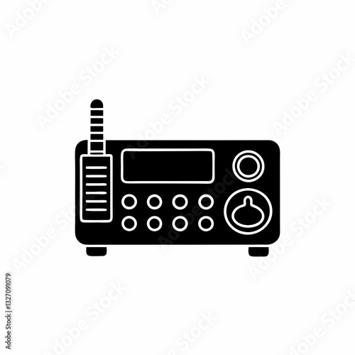 creative details marine radio icon vector illustration