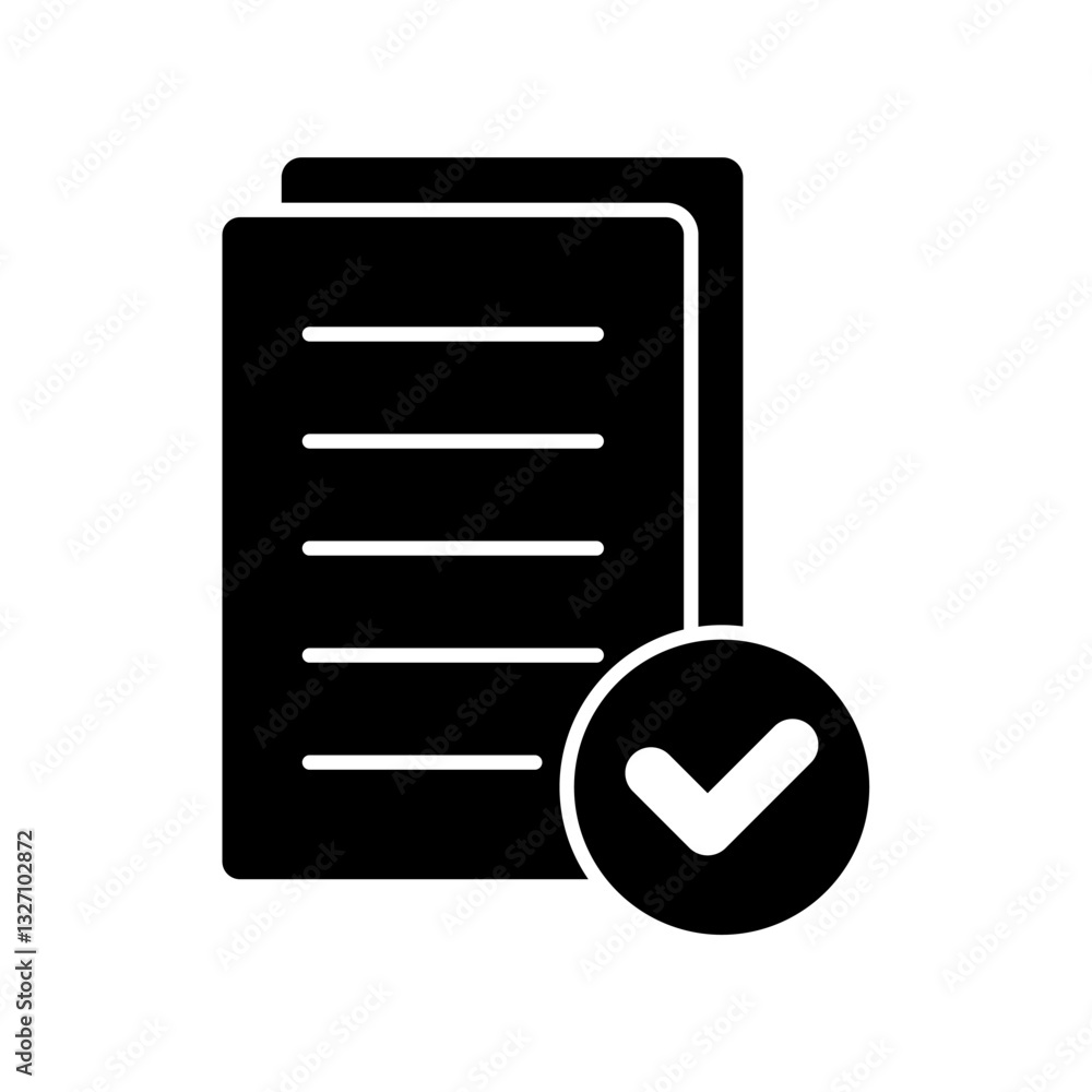 Icon a confirm, isolated against a clean background. Icon a confirm, isolated against a clean background.