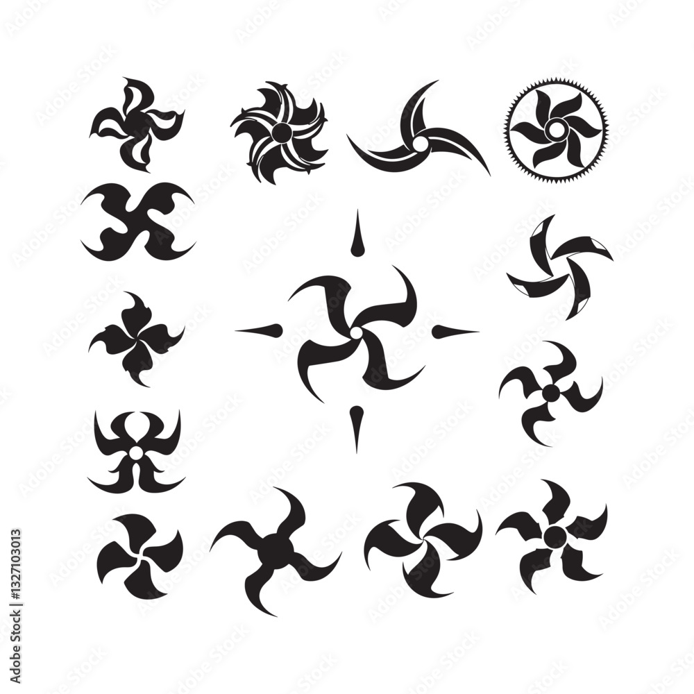 holiday and religious invitation card vector silhouette icons set design elements illustration