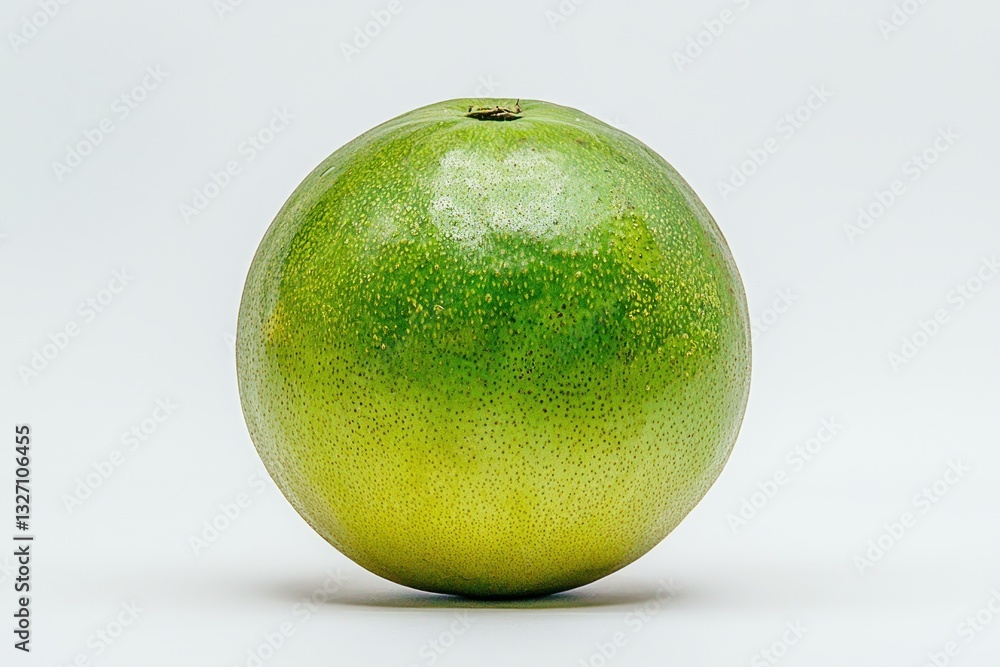 Fresh green pomelo against white backdrop a vibrant fruit studio shot with isolated subject and natural color Fresh green pomelo against white backdrop a vibrant fruit studio shot with isolated subject and natural color