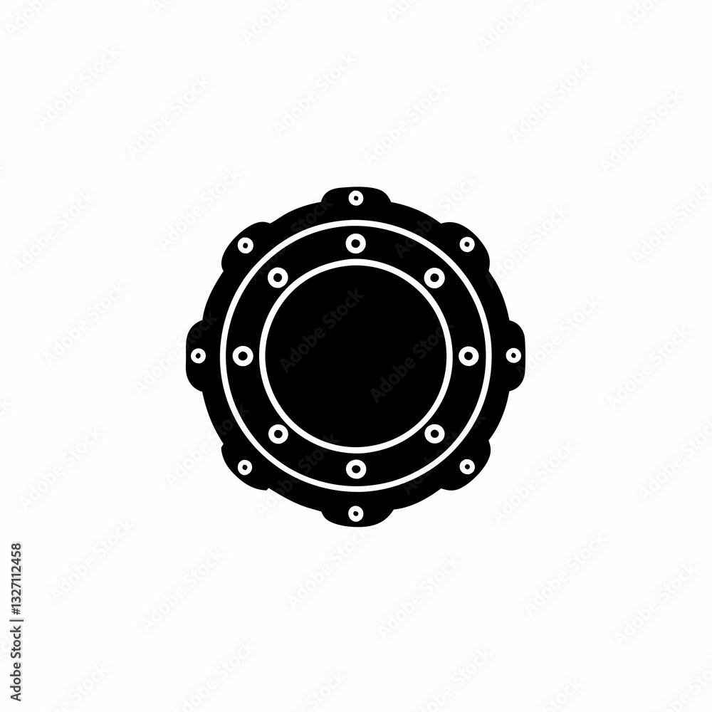 creative details porthole icon vector illustration creative details porthole icon vector illustration