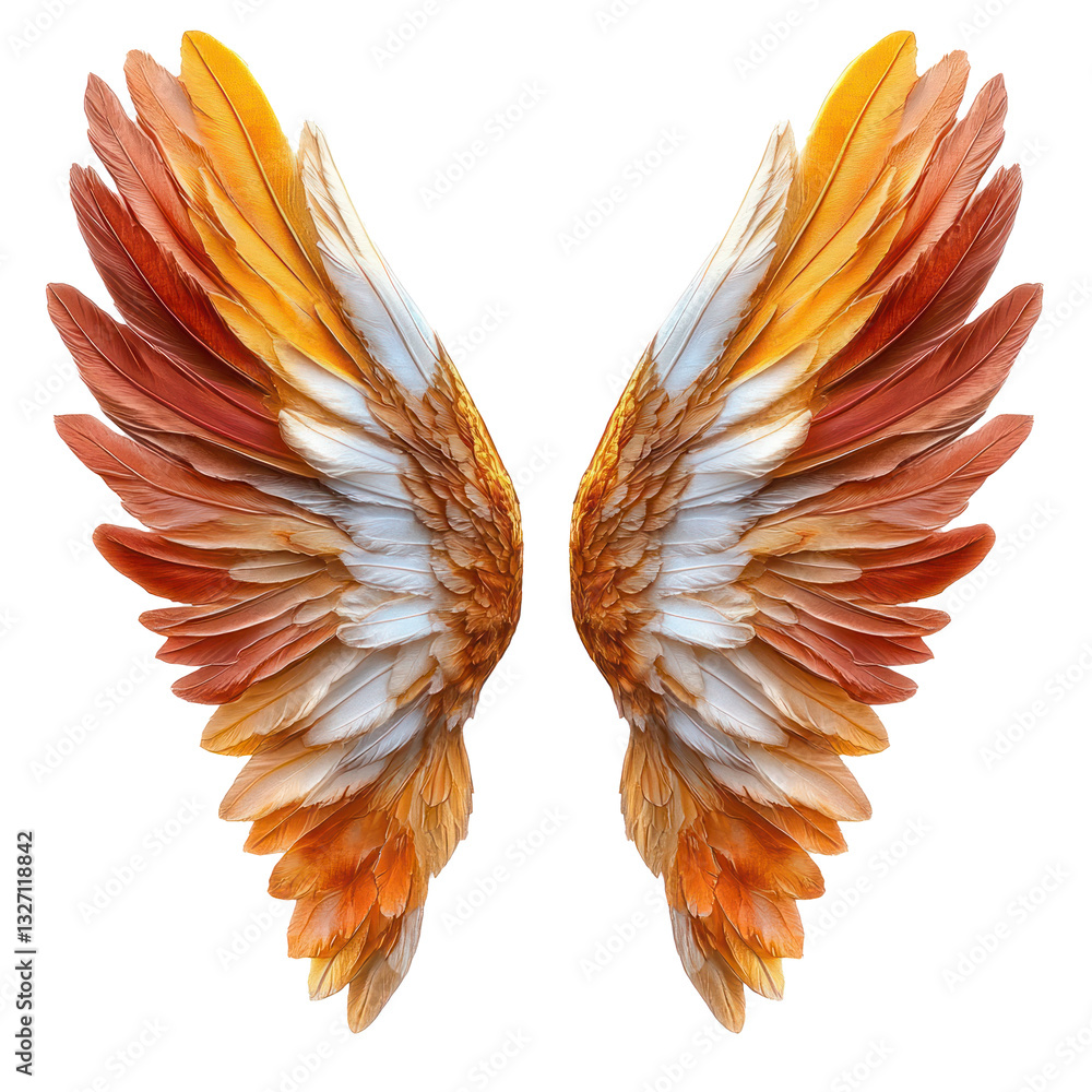 Fototapeta premium wings isolated transparent background